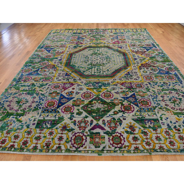 Isabelline Belk OneofaKind 10' X 14' Sari Silk Area Rug in